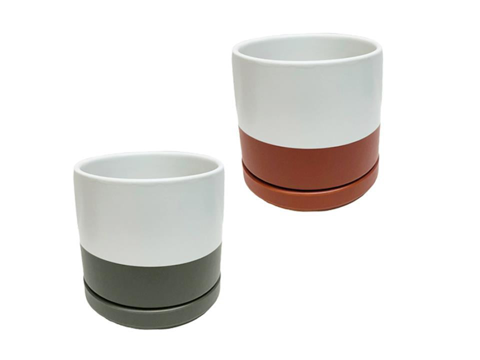 POT wSAUCER MATTE GLAZE 5in