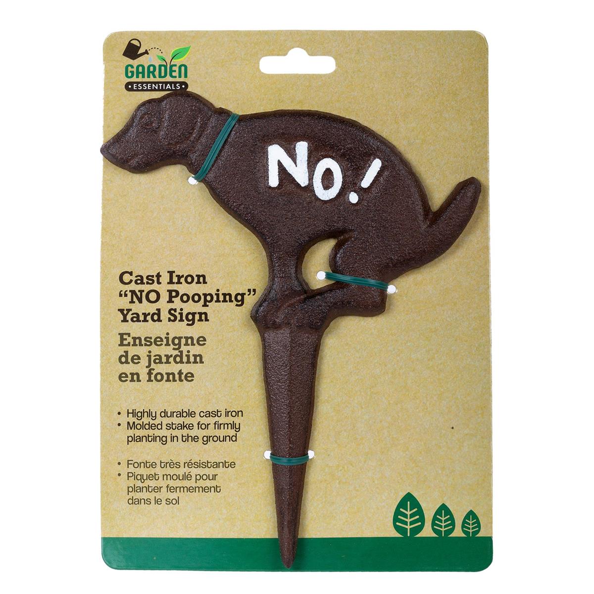GARDEN STAKE CAST IRON DOG