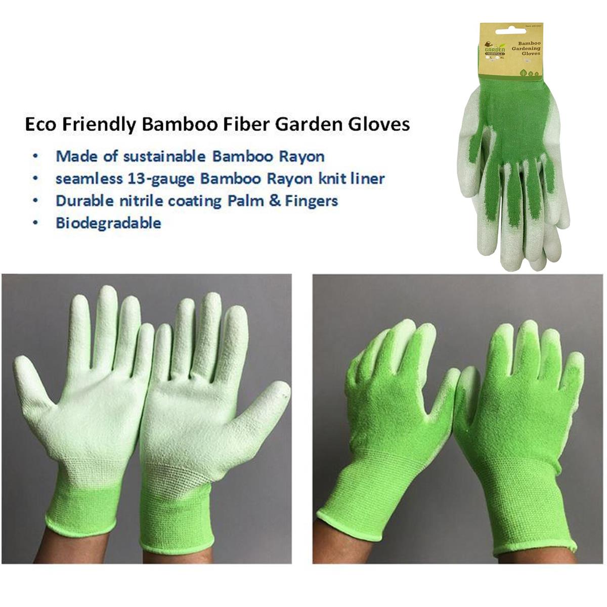 GARDEN GLOVES 13 GAUGE BAMBOO