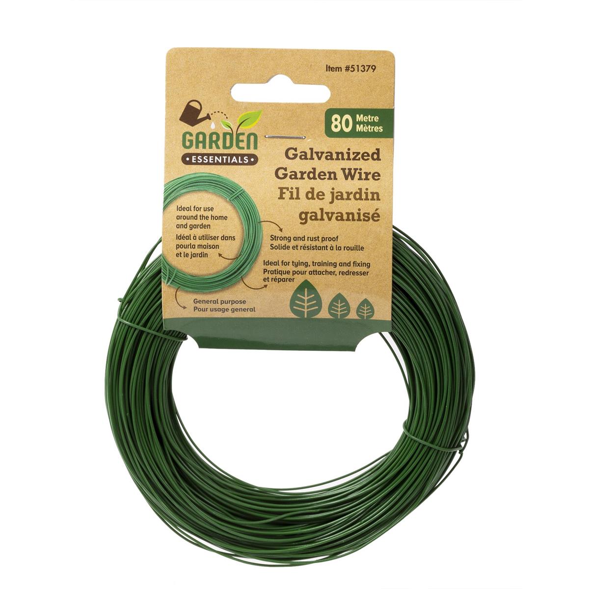 GARDEN WIRE GALVANIZED 80M