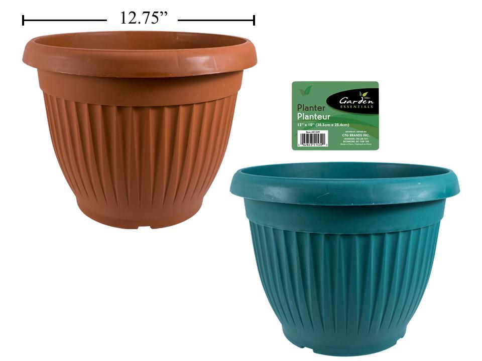 PLASTIC PLANTER 12x10in