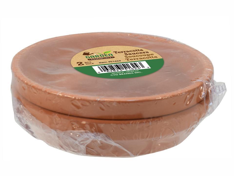 TERRACOTTA SAUCERS 4.25in 2pk