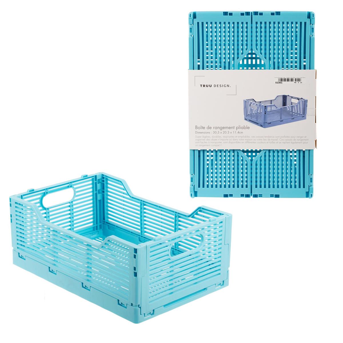FOLDING CRATE 12X8 SKYBLUE
