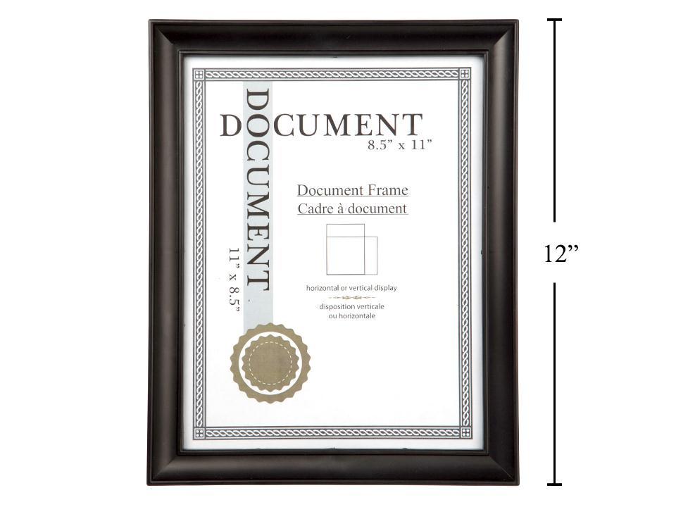 DOCUMENT FRAME 8.5X11IN BLACK
