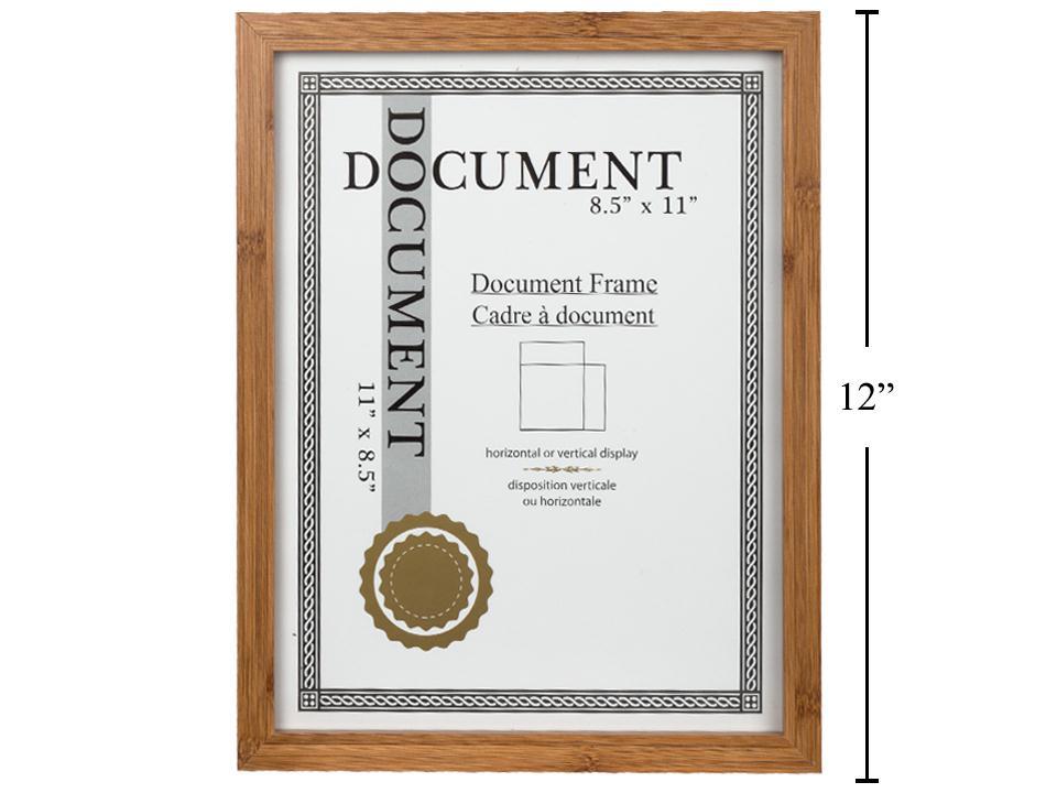 DOC FRAME WOODGRAIN 8.5X11IN