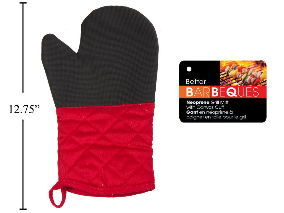 BBQ NEOPRENE GRILL MITT wCUFF