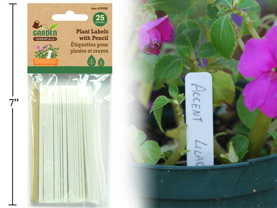 PLANT LABEL MARKER WH 25pk