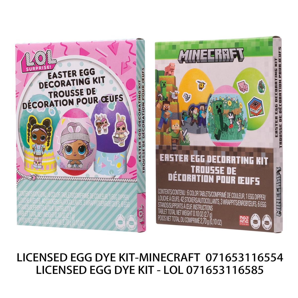 EGG DECORATING KIT LICENSED