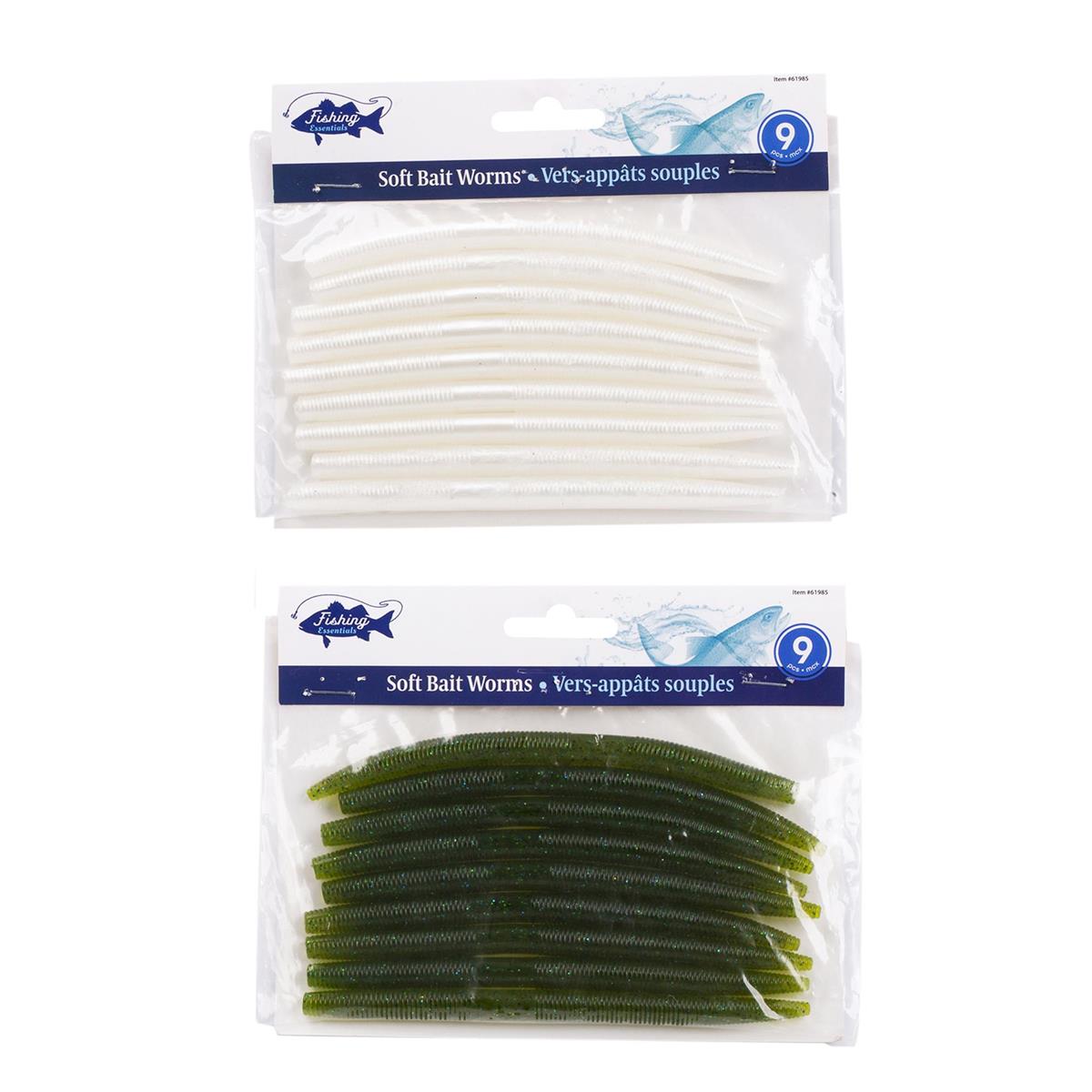 SOFT BAIT WORMS 9pk