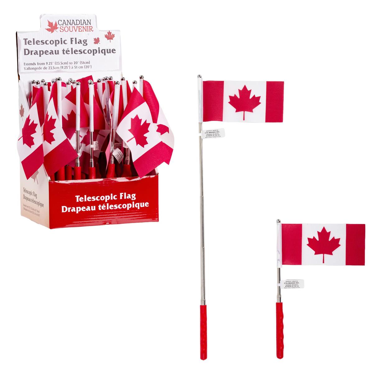 CANADA TELESCOPIC FLAG 21.25IN