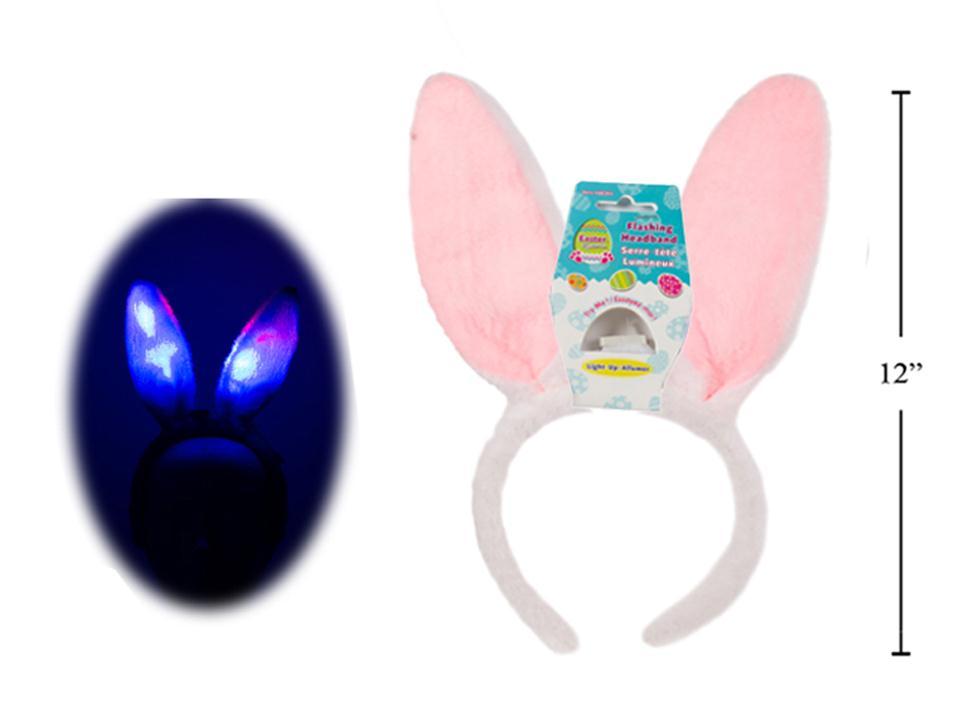 EASTER HEADBAND BUNNY EARS LED