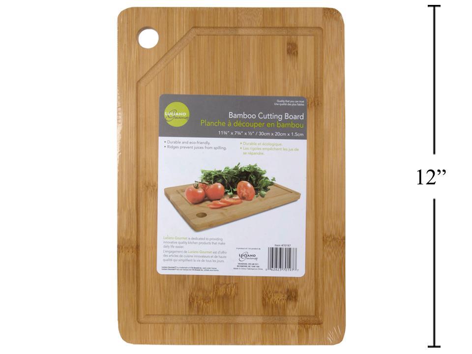 BAMBOO CUTTING BOARD 12X8IN