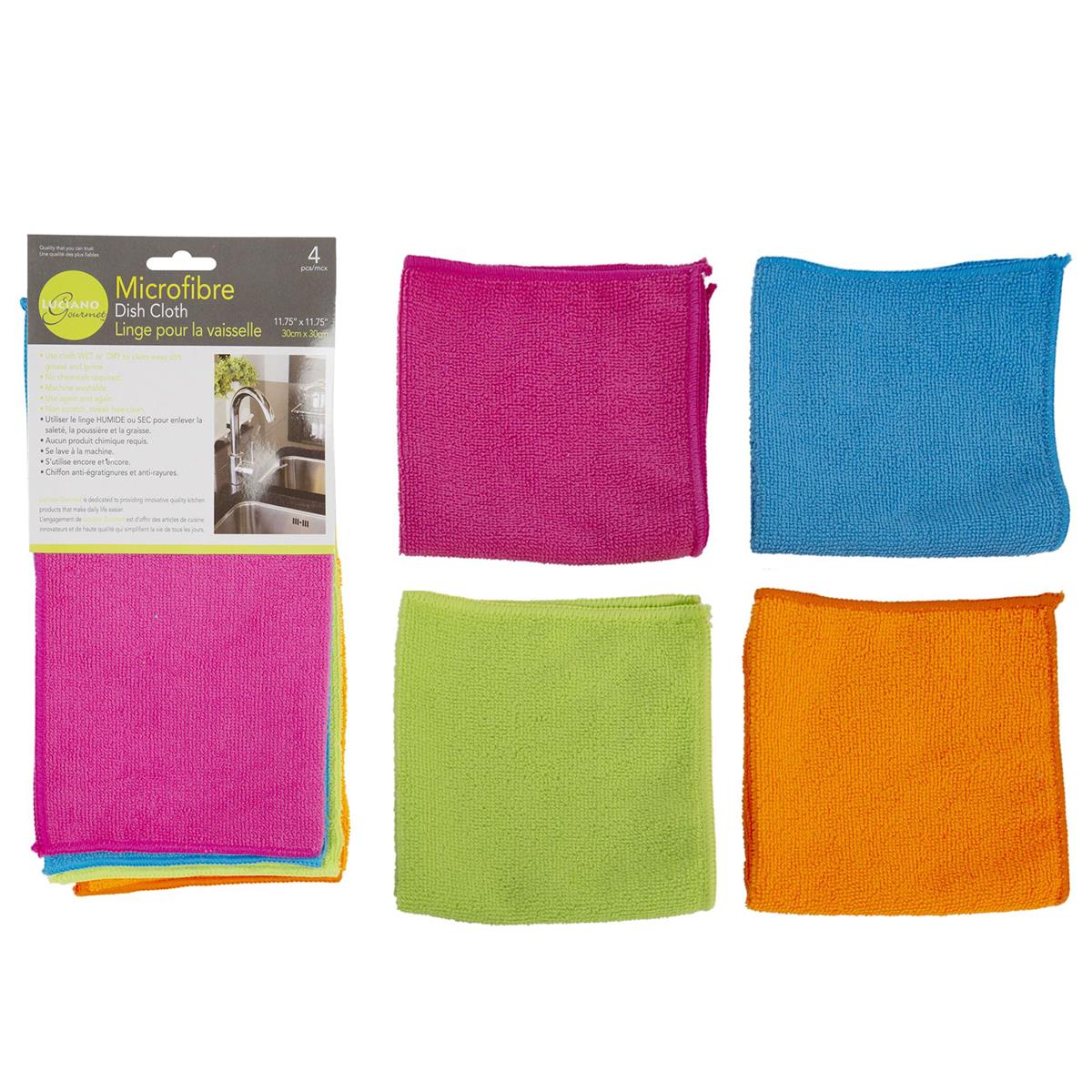 MICROFIBER CLEANING CLOTH 4PK