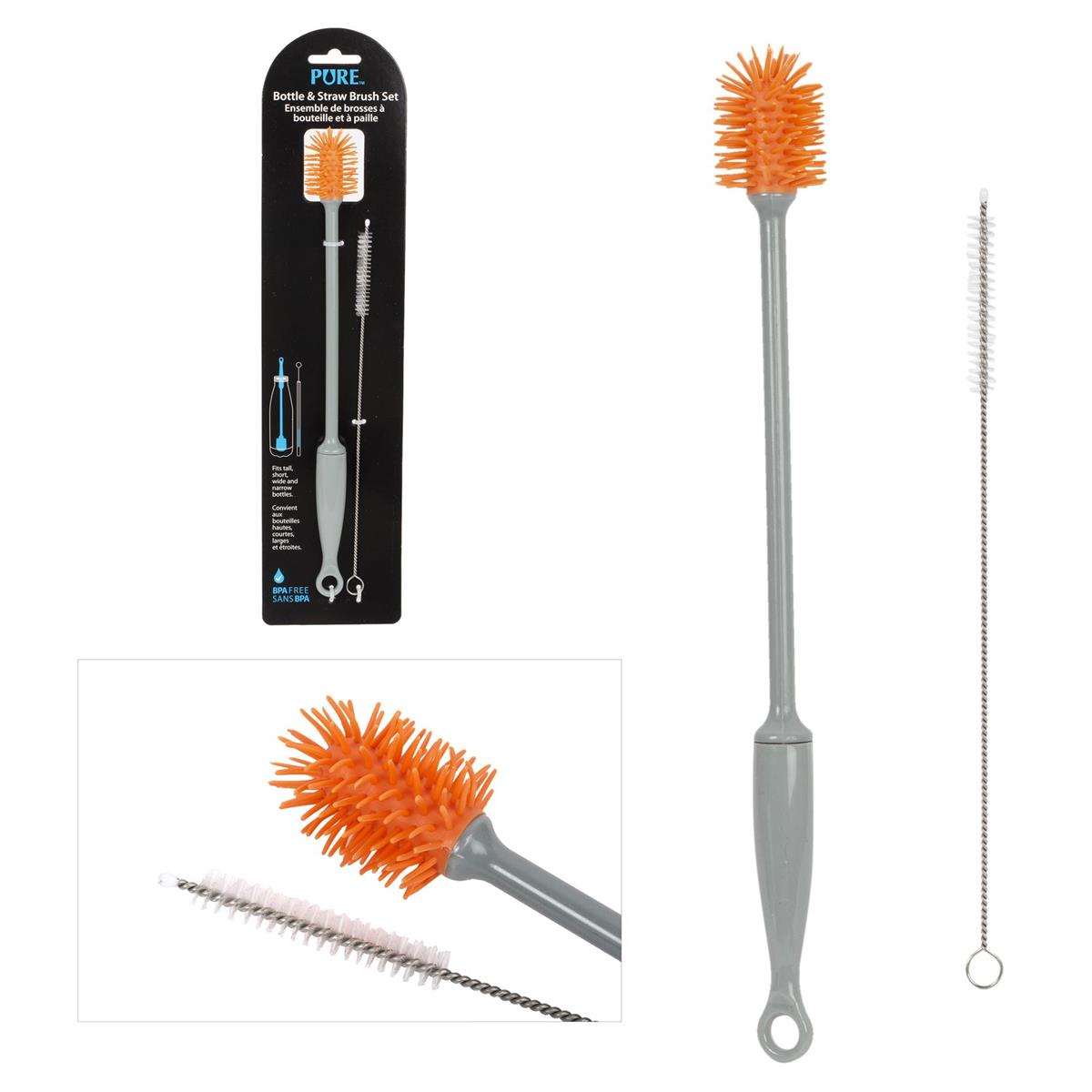 BOTTLE and STRAW BRUSHES