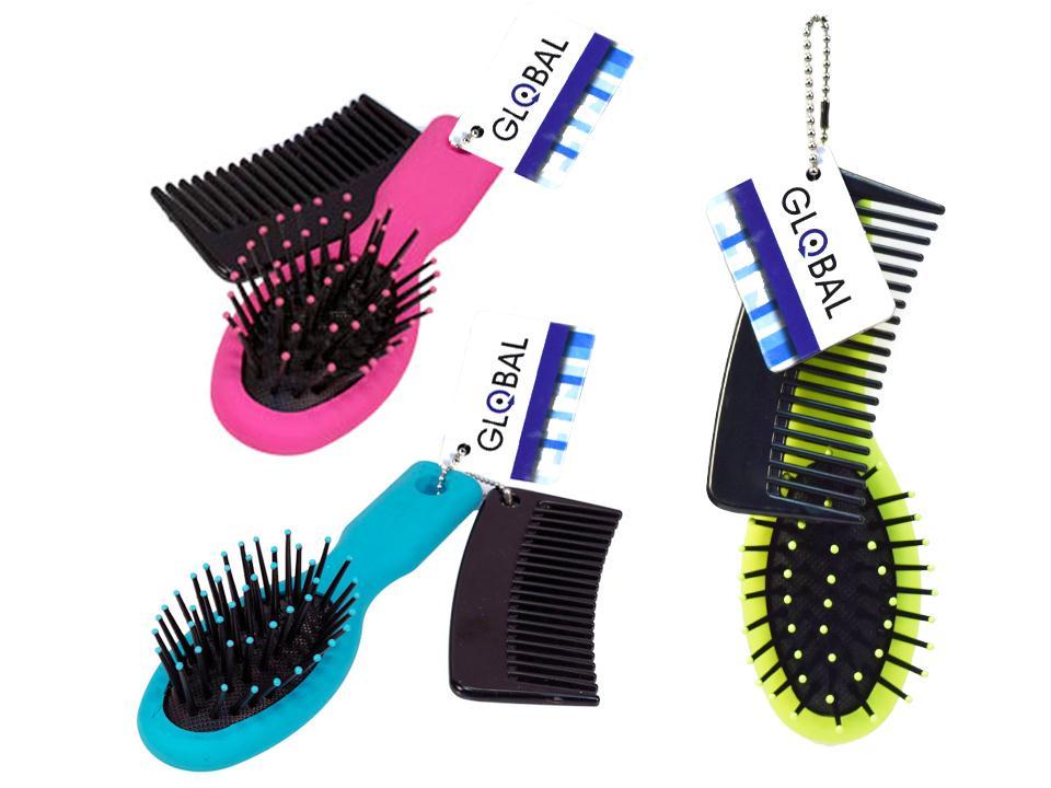 BRUSH wCOMB MINI 2PC