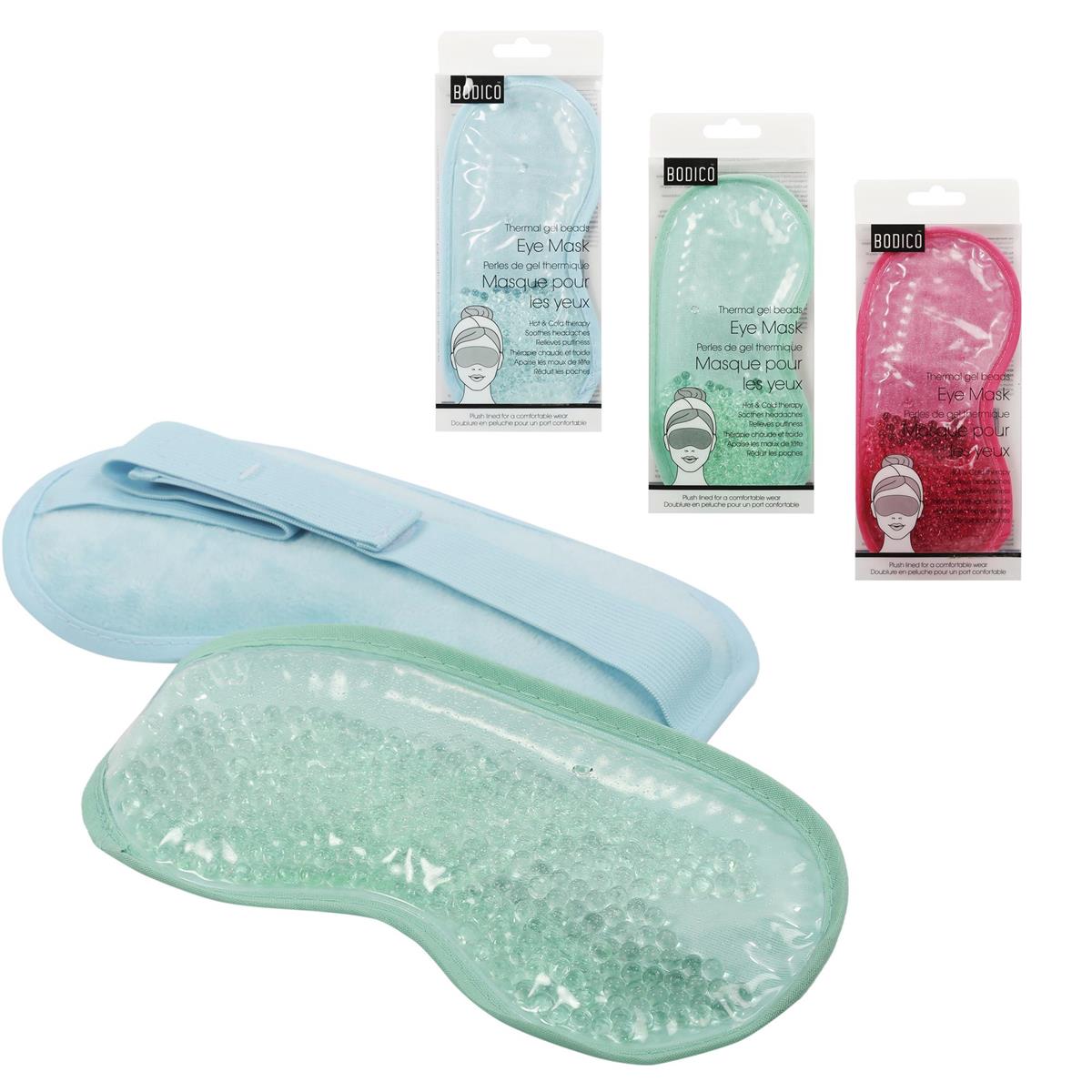 GEL BEAD EYE MASK wPLUSH BACK