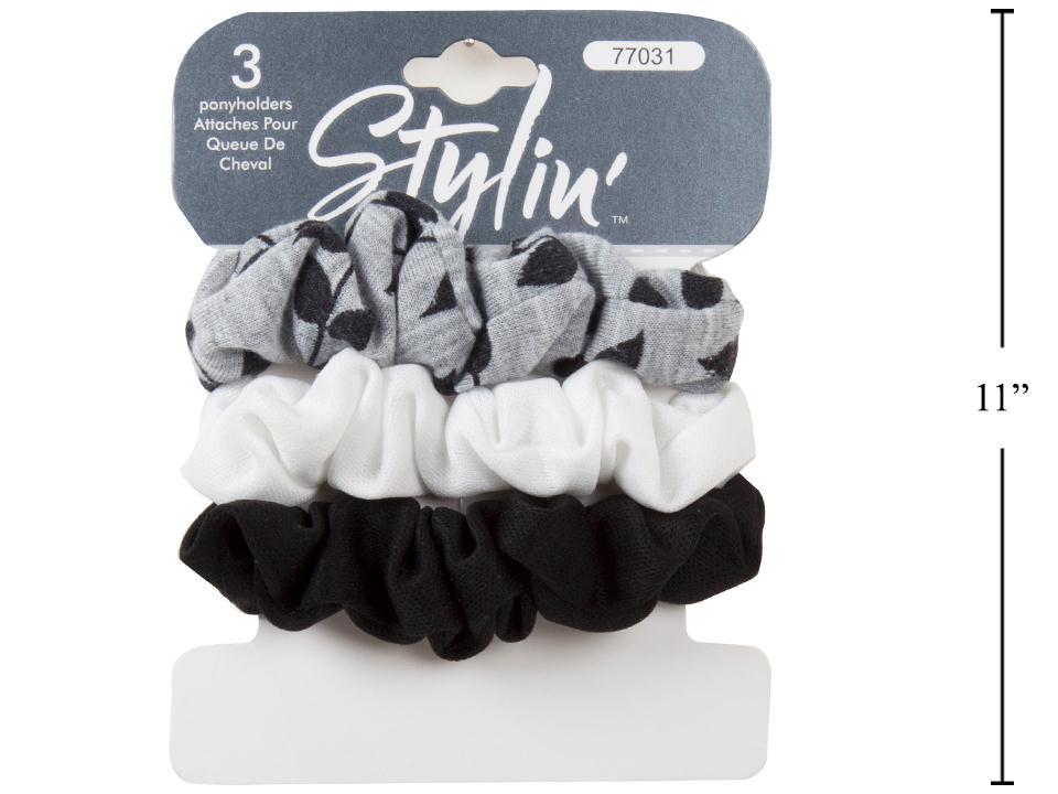 STYLIN PONYHOLDERS GREY 3PK