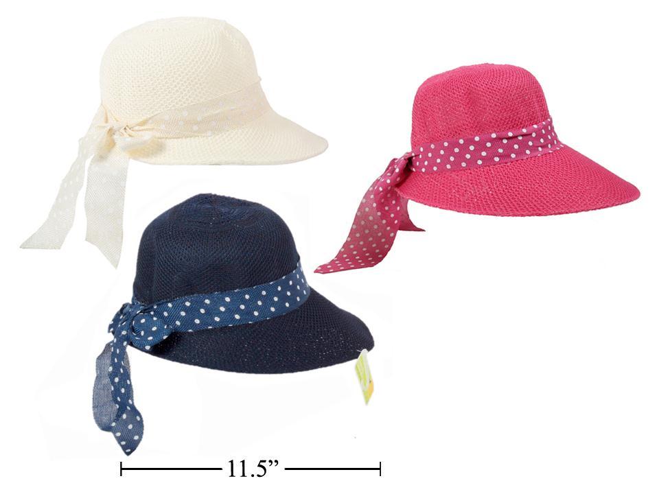 VISOR HAT wPOLKA DOT LDS