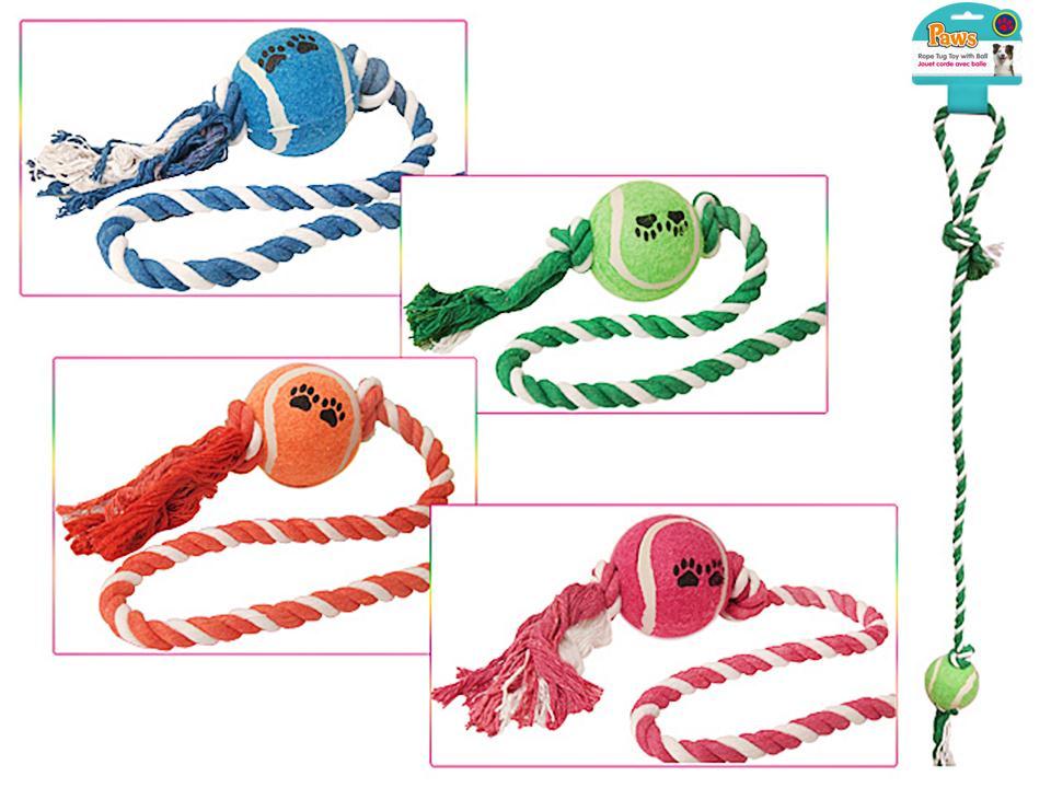 PET ROPE wBALL 29in