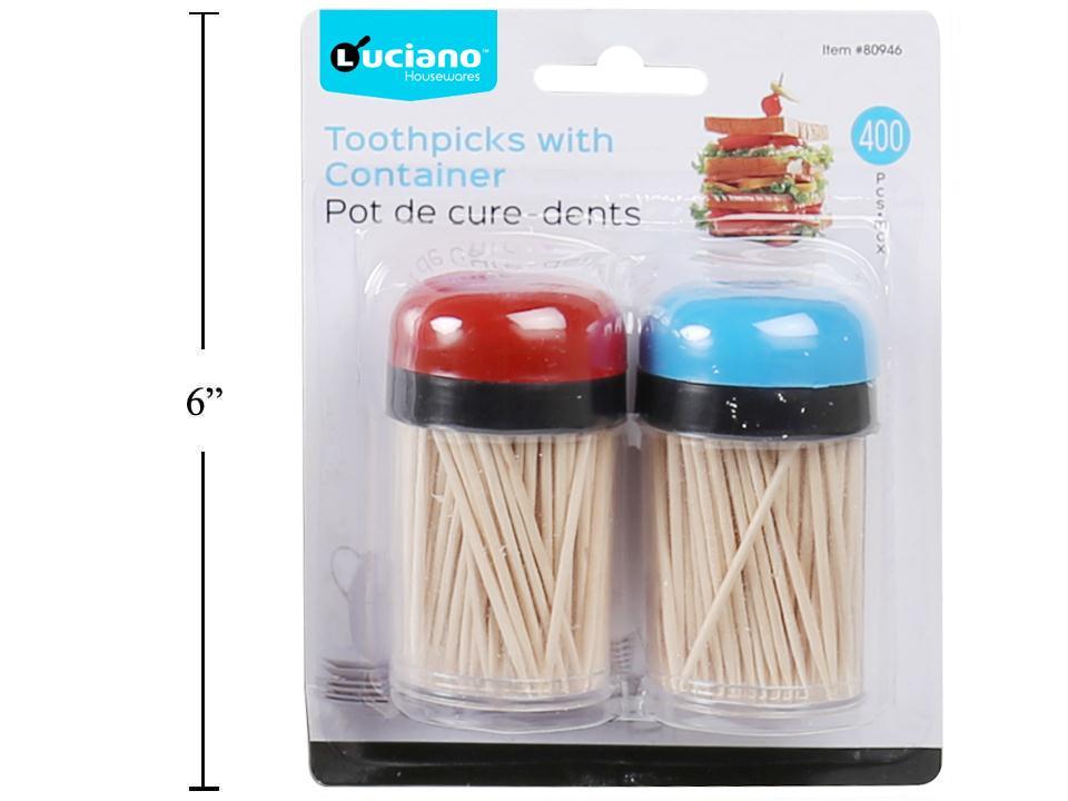 TOOTHPICKS IN CONTAINER 400PC