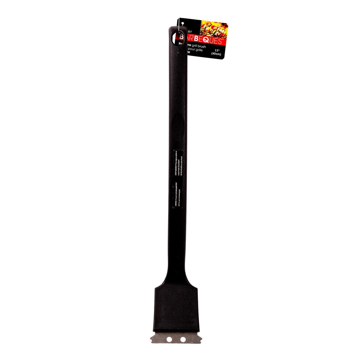 GRILL BRUSH wSCRAPER 17in