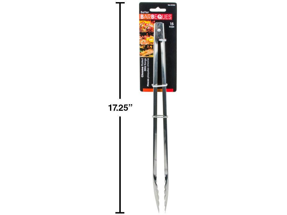 TONGS CHROME PLATED 15in