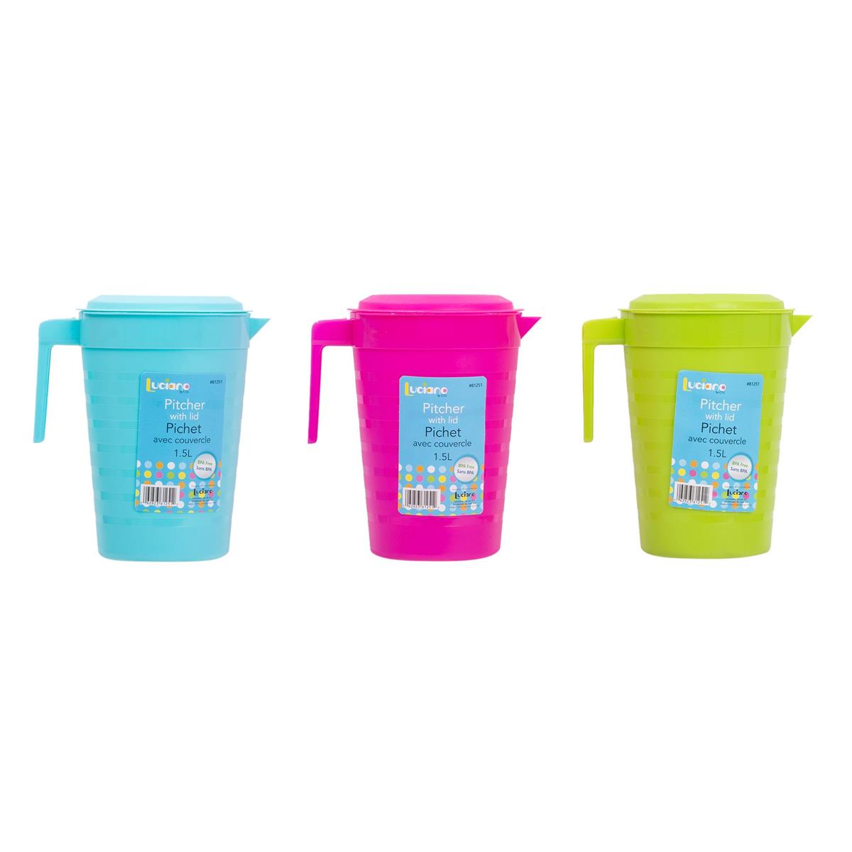 PITCHER WITH LID 1.5L