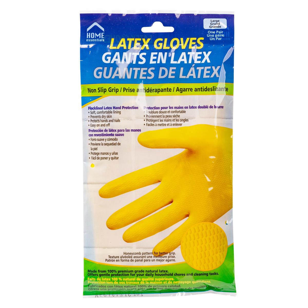 RUBBER GLOVES LARGE