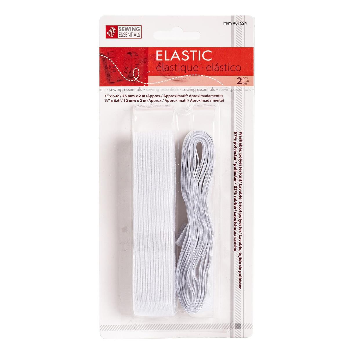ELASTIC SET  2 SIZES WH