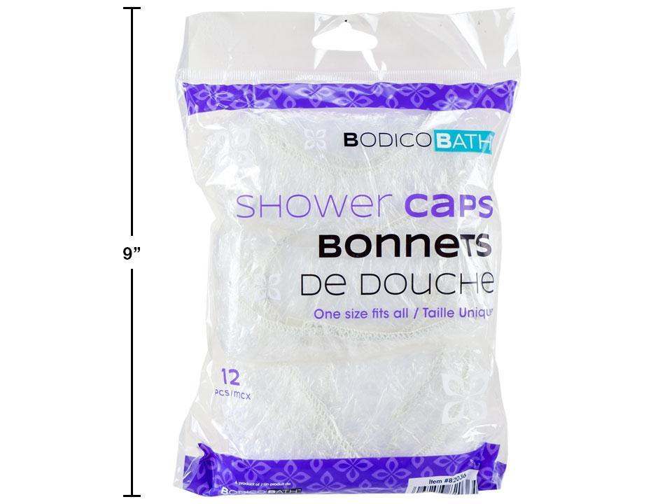 BODICO PLASTIC SHOWER CAP 12PK