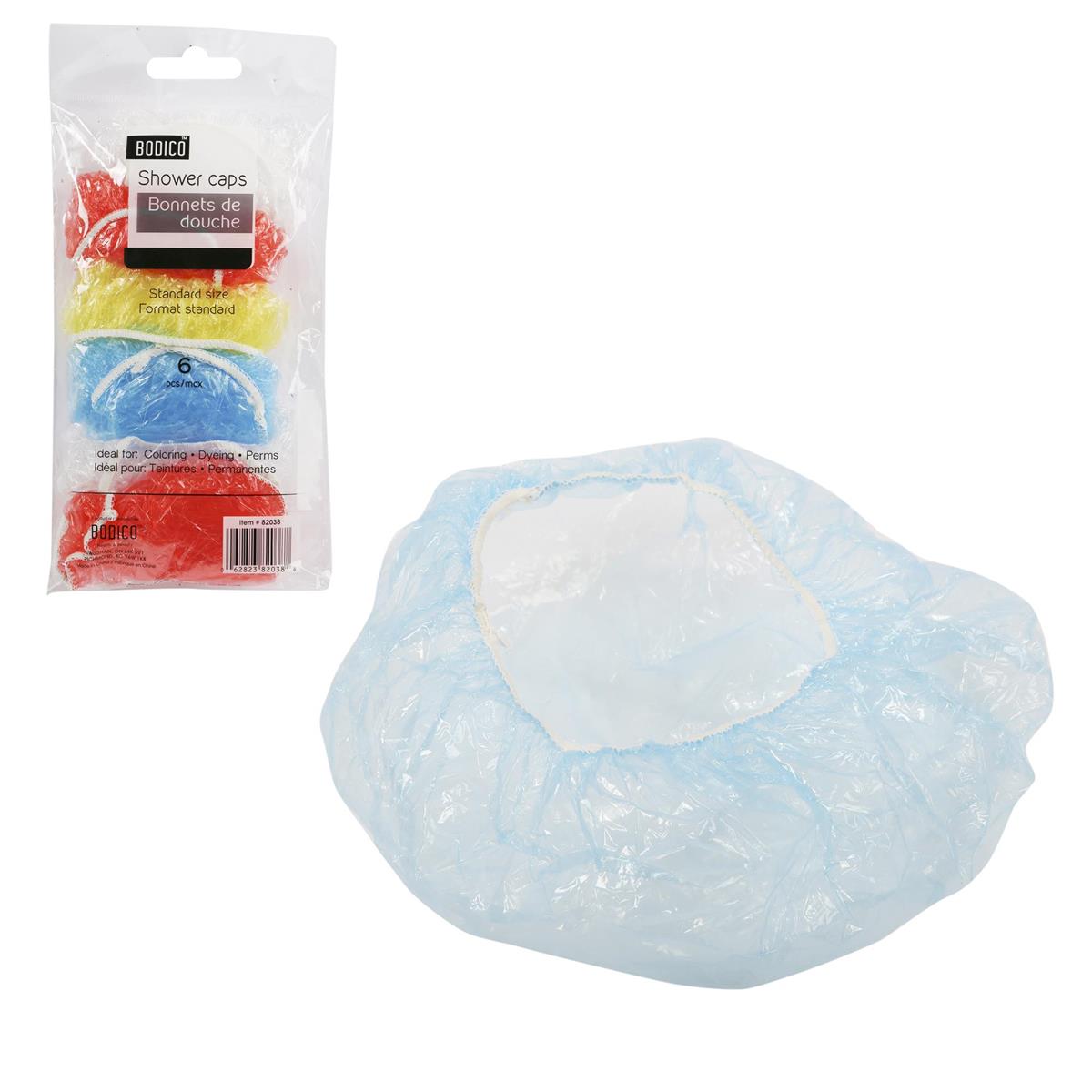 SHOWER CAPS 6PK