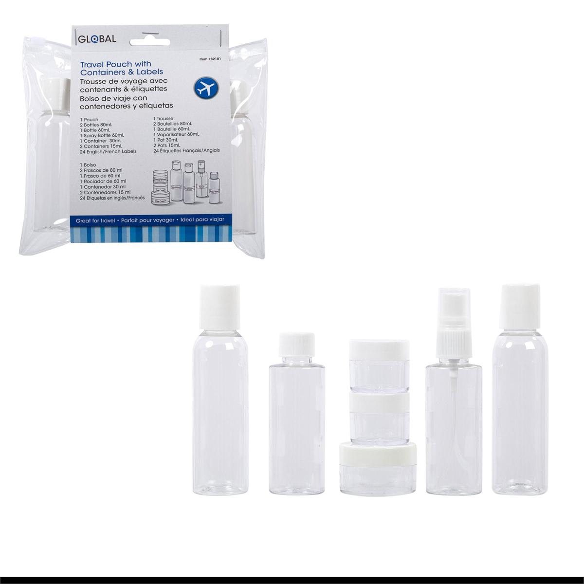 TRAVEL POUCH wCONTAINERS