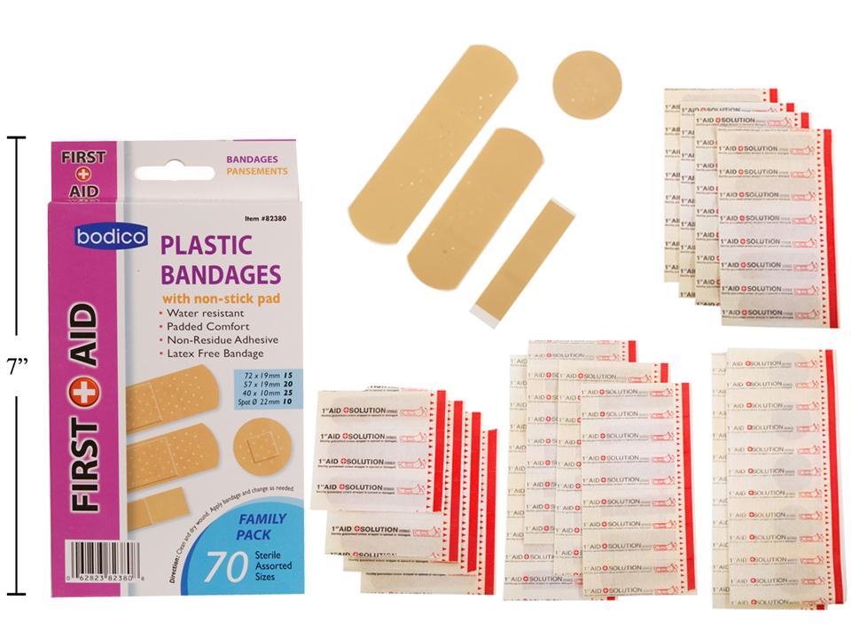 PLASTIC BANDAGES ASST PK