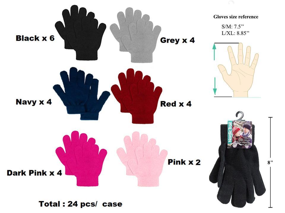 KNIT GLOVES ADULT