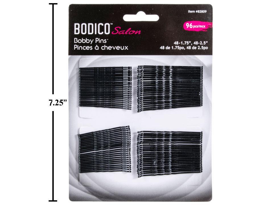 BOBBY PINS BLK 96pk