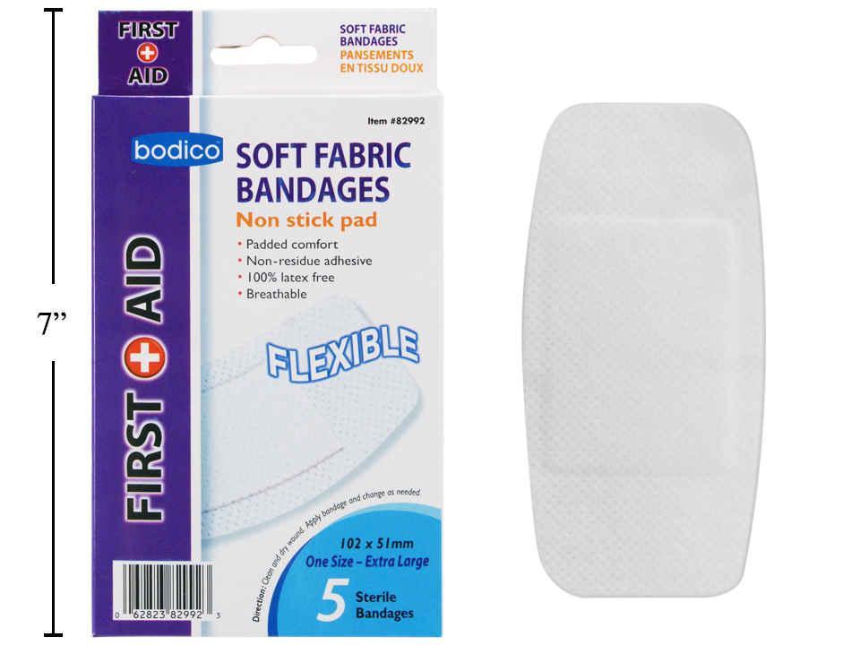 BANDAGES SOFT FABRIC LG