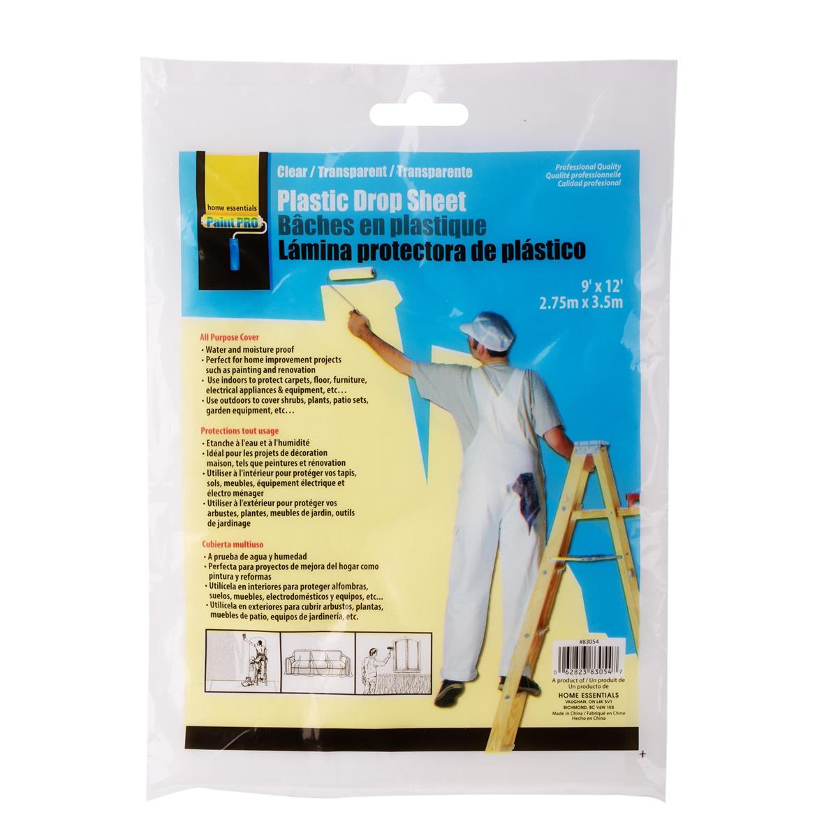DROP SHEET PLASTIC 9x12ft