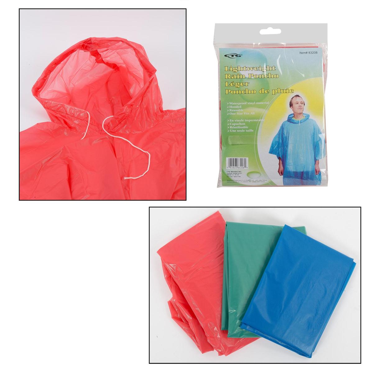 RAIN PONCHO ADULT