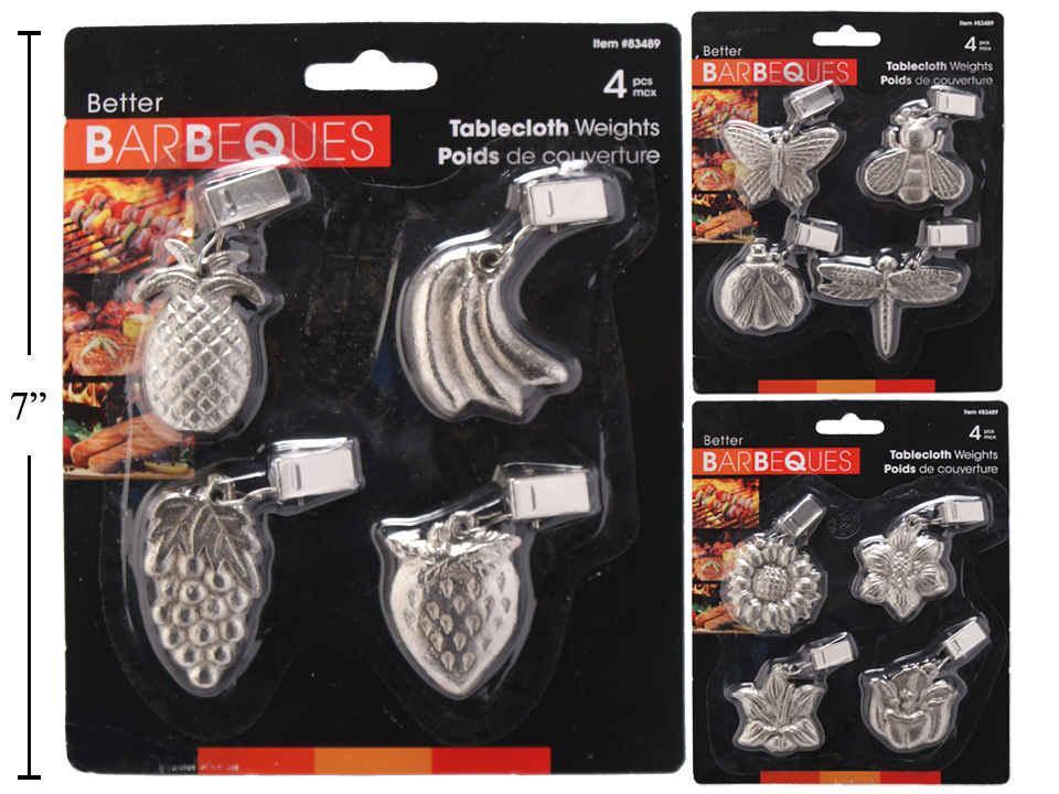 BBQ TABLE COVER WEIGHTS 4pk