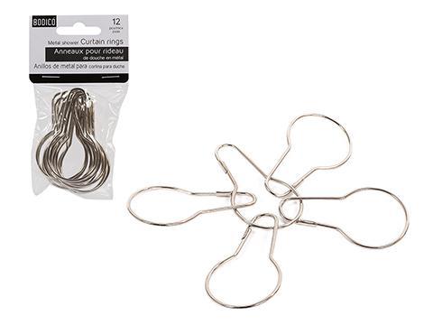 SHOWER CURTAIN RINGS METAL
