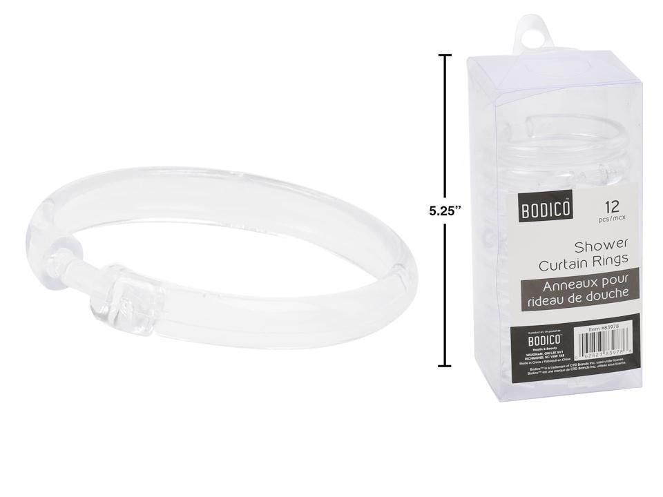 SHOWER CURTAIN RINGS PLASTIC