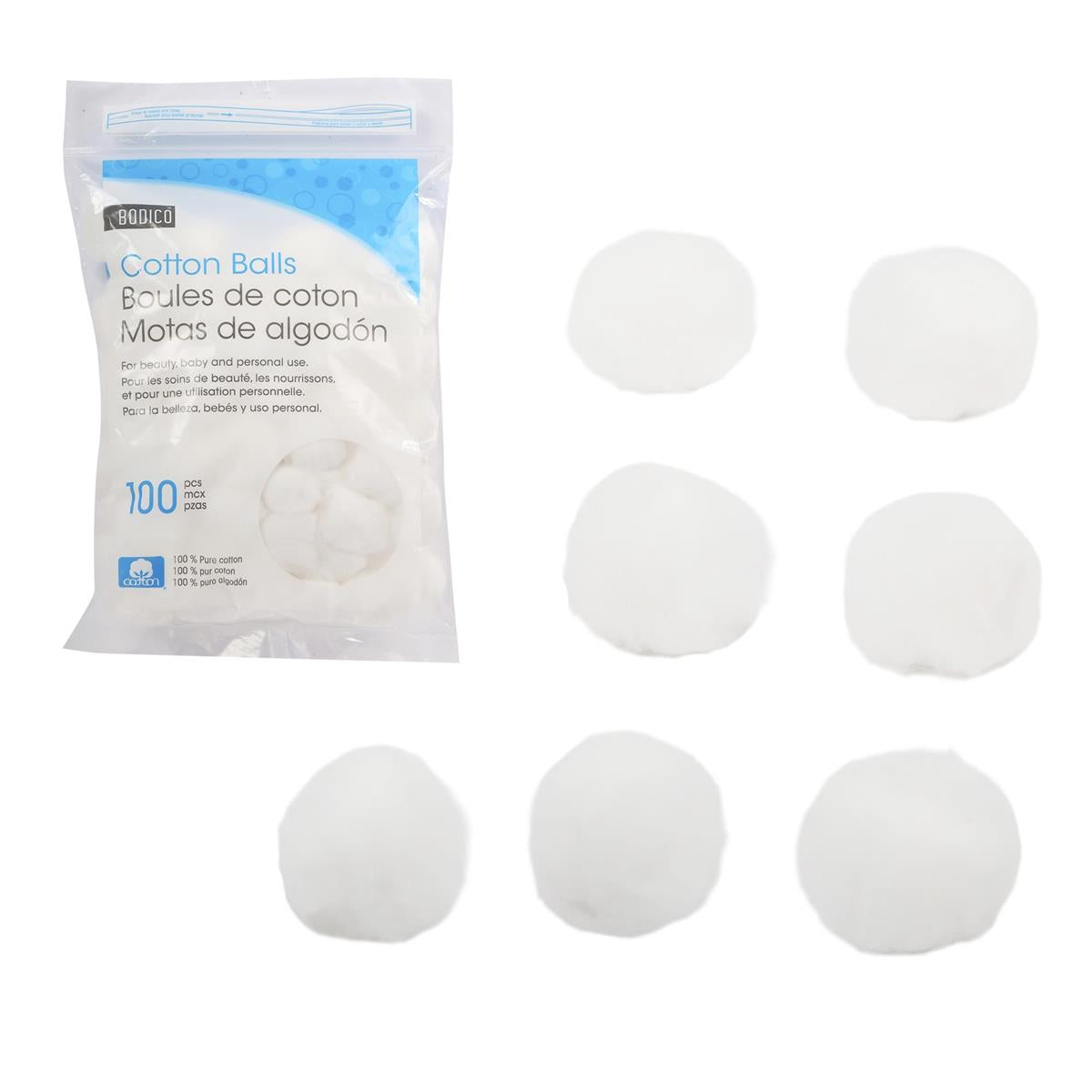 COTTON BALLS BODICO 100pk