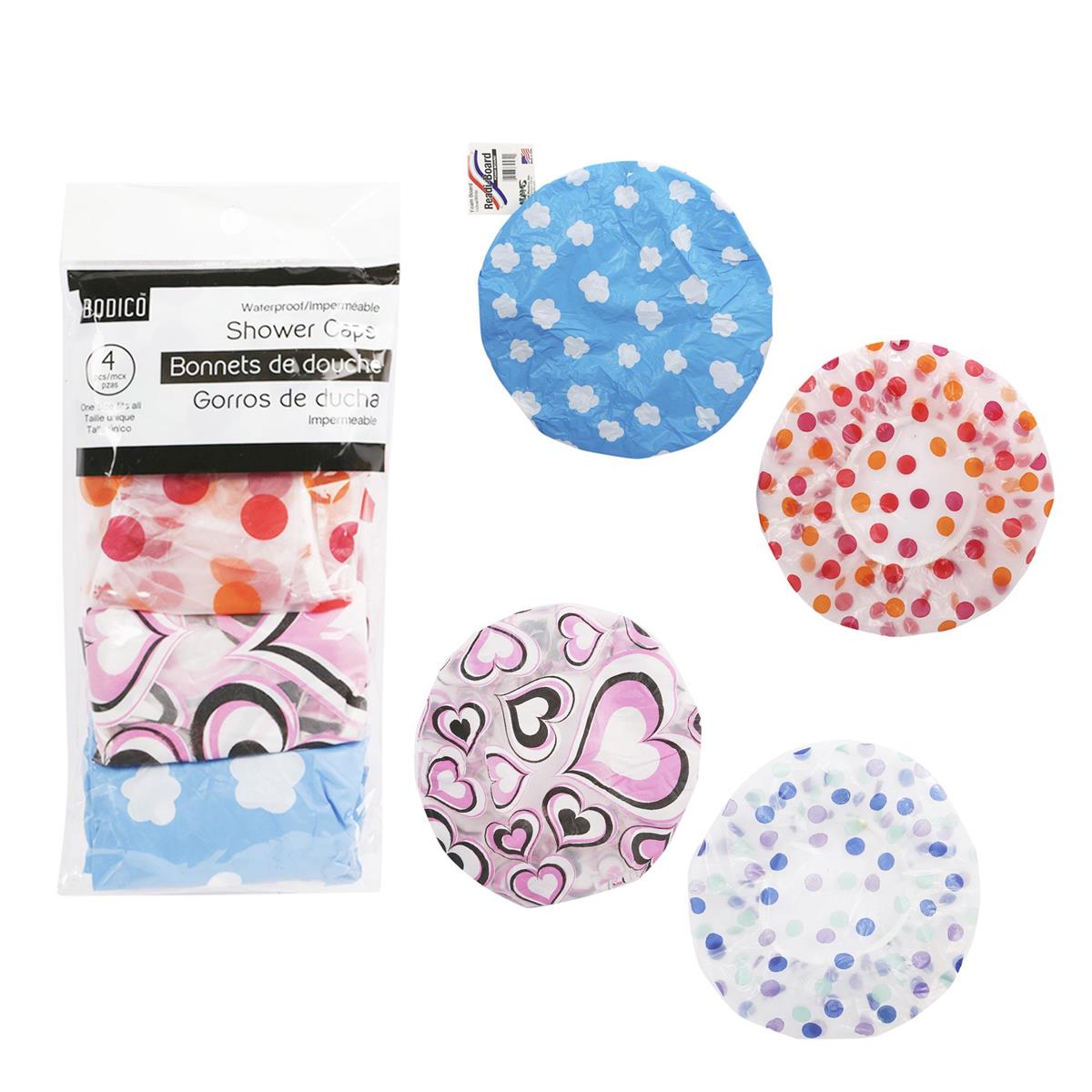 SHOWER CAP 4pk