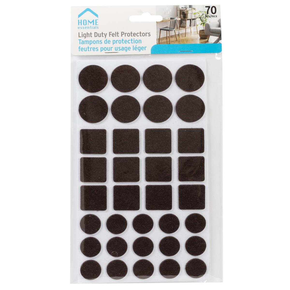 FELT PAD PROTECTORS ASST 70PC