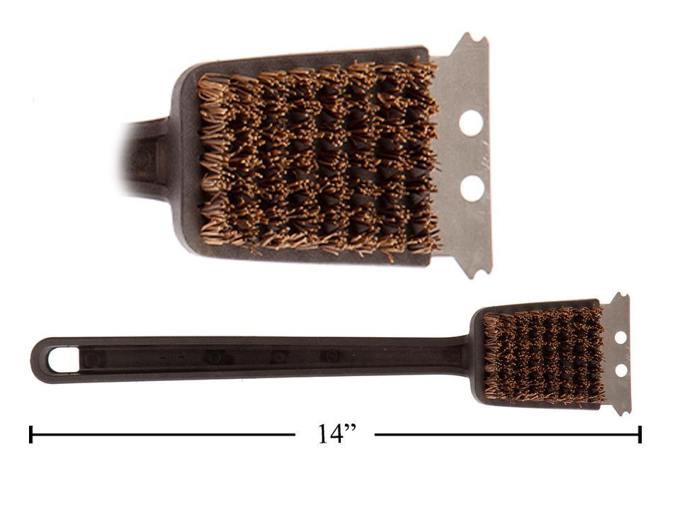 BBQ PALMYRA GRILL BRUSH 14IN
