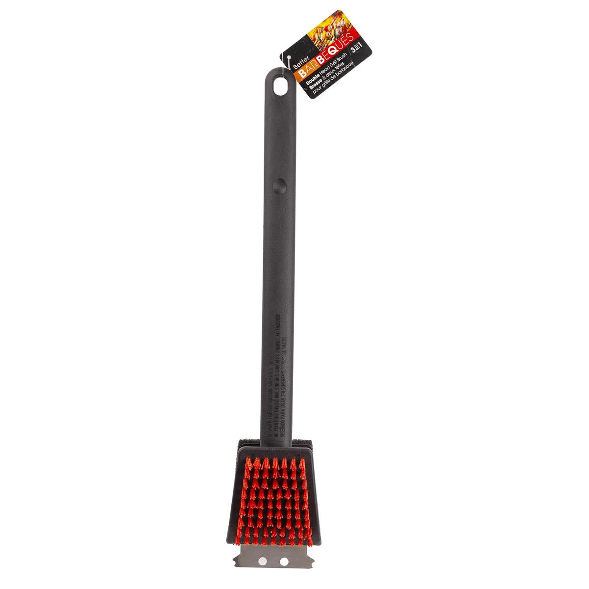 BBQ GRILL BRUSH 3 IN 1 17IN
