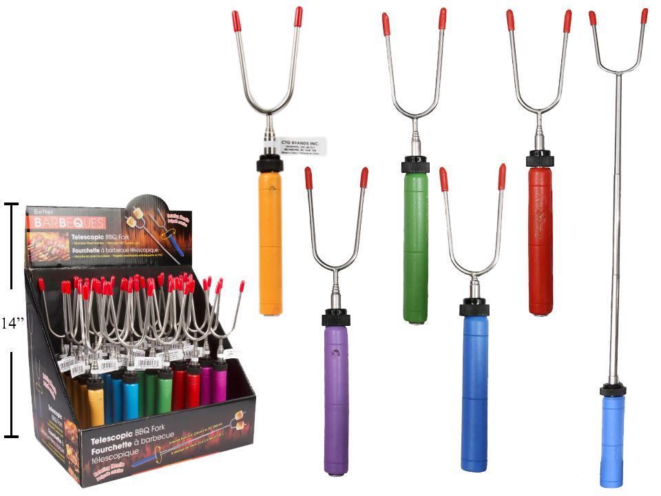 ROTATING TELESCOPIC BBQ FORK