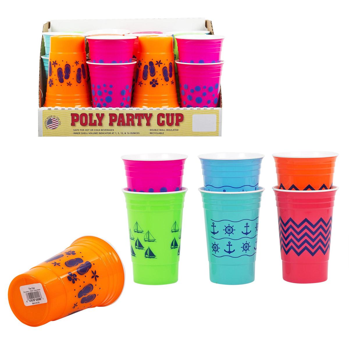 PARTY TUMBLER DOUBLE WALL 14OZ