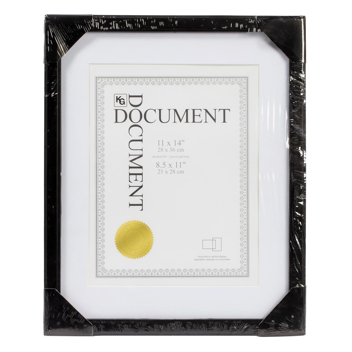 FRAME BLACK DOCUMENT 11X14IN