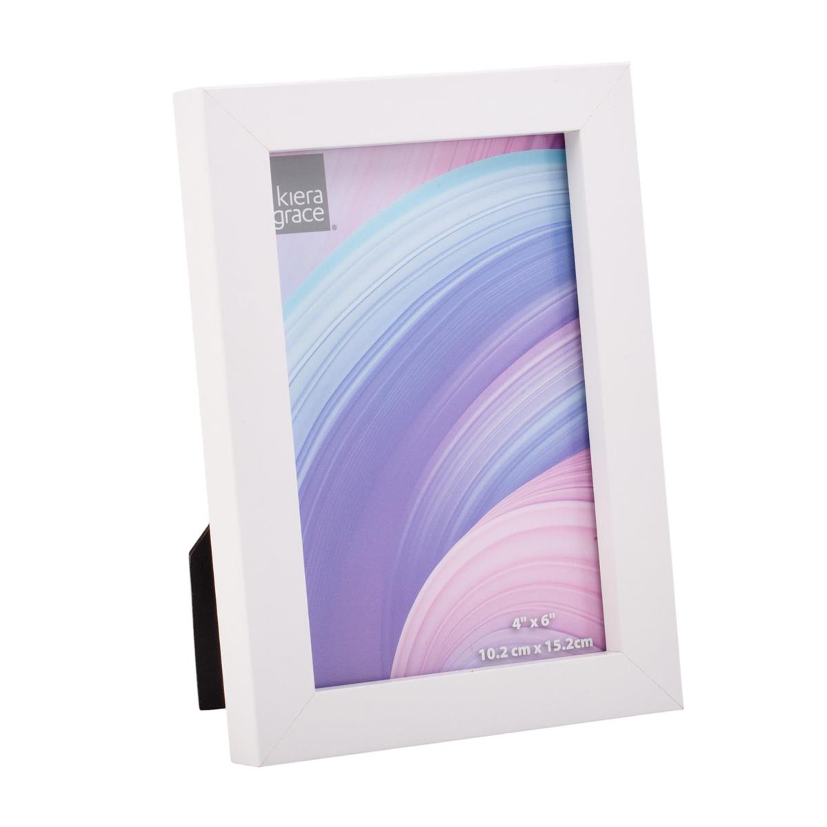 FRAME CONTEMPO WH WOOD 4X6IN